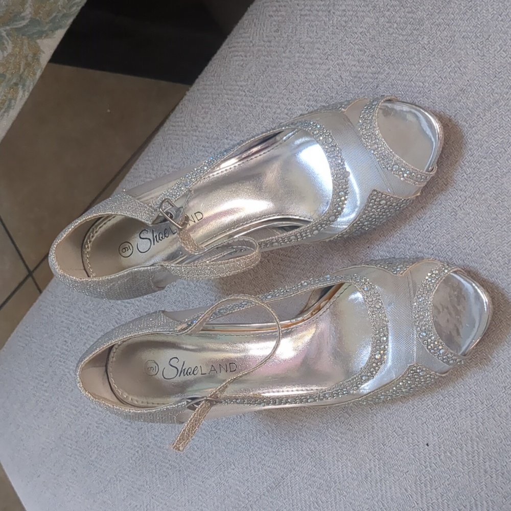 Sparkly rhinestone heels